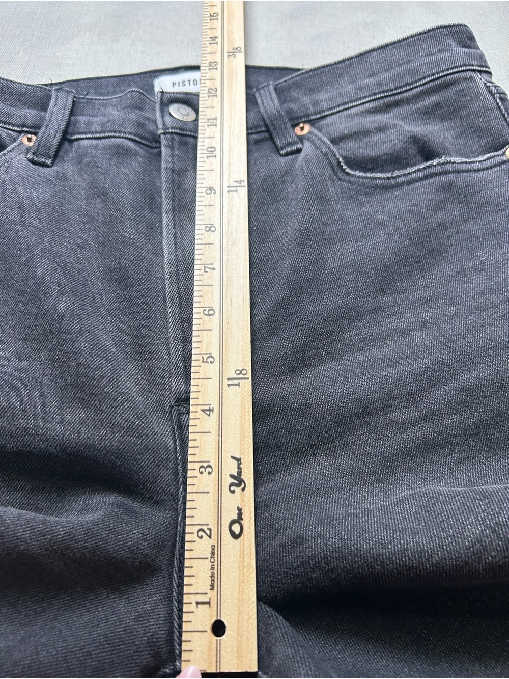 Pistola Lennon High Rise Bootcut Jeans Women’s 30 Black Stretch Denim #1025 - Picture 7 of 12